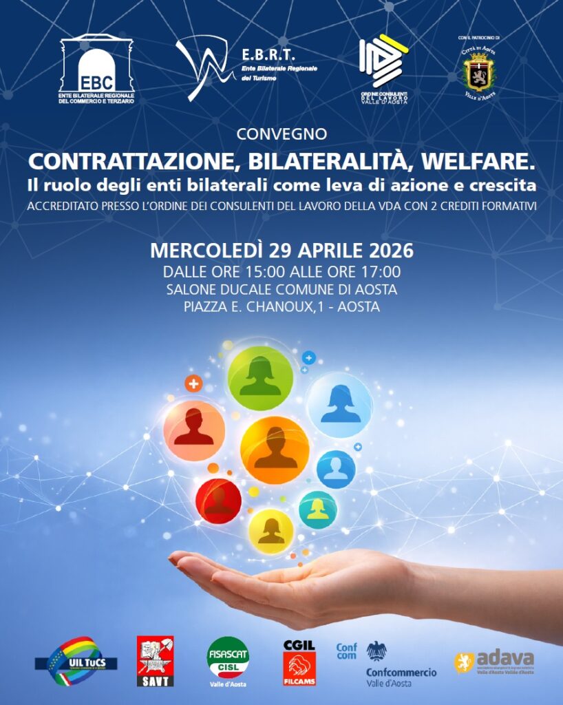 Convegno “Contrattazione, Bilateralità, Welfare. Il ruolo degli enti bilaterali come leva di azione e crescita”
